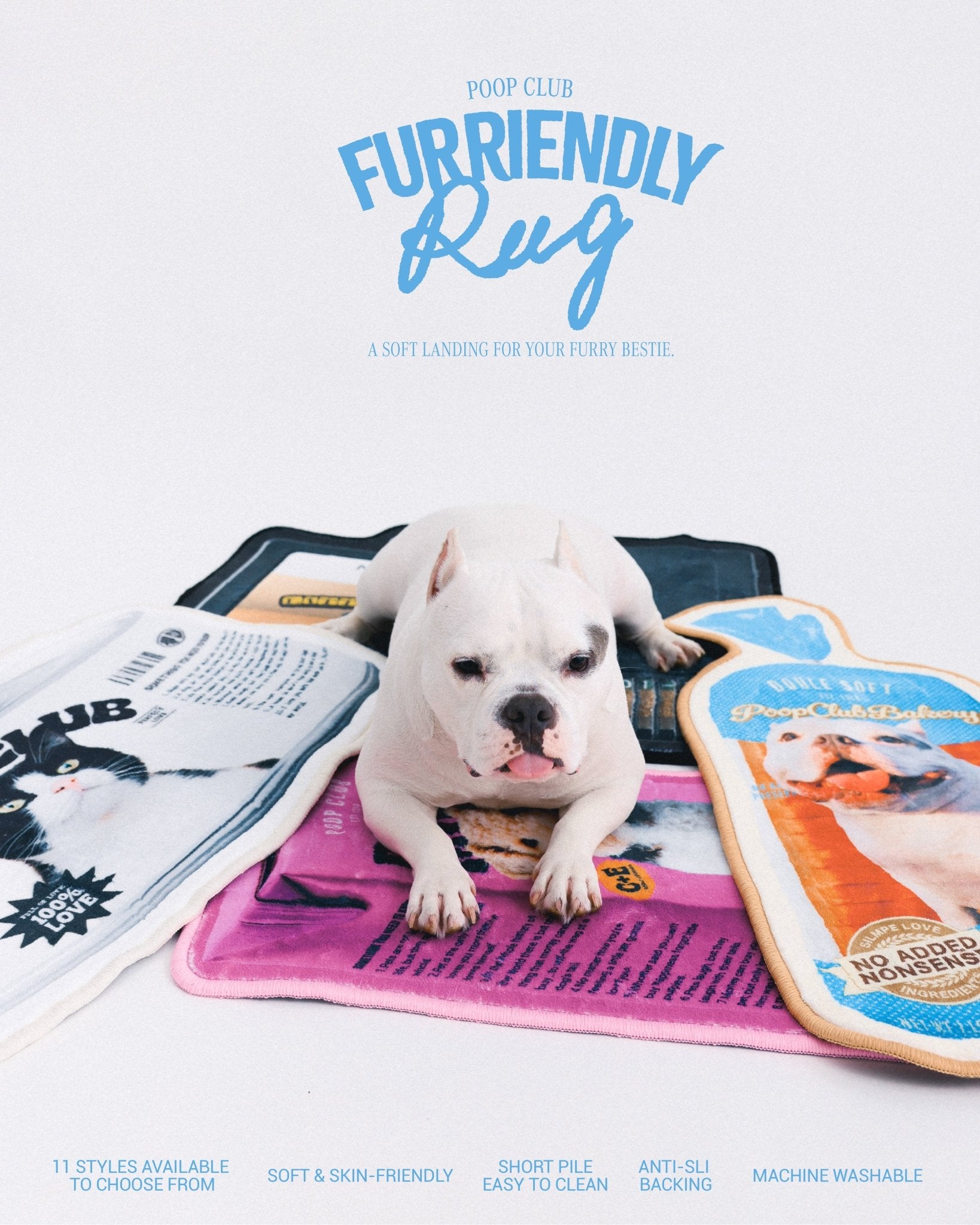 FURRIENDLY RUG 客製化寵物短毛絨地毯 - 𝗣𝗢𝗢𝗣 𝗖𝗟𝗨𝗕®