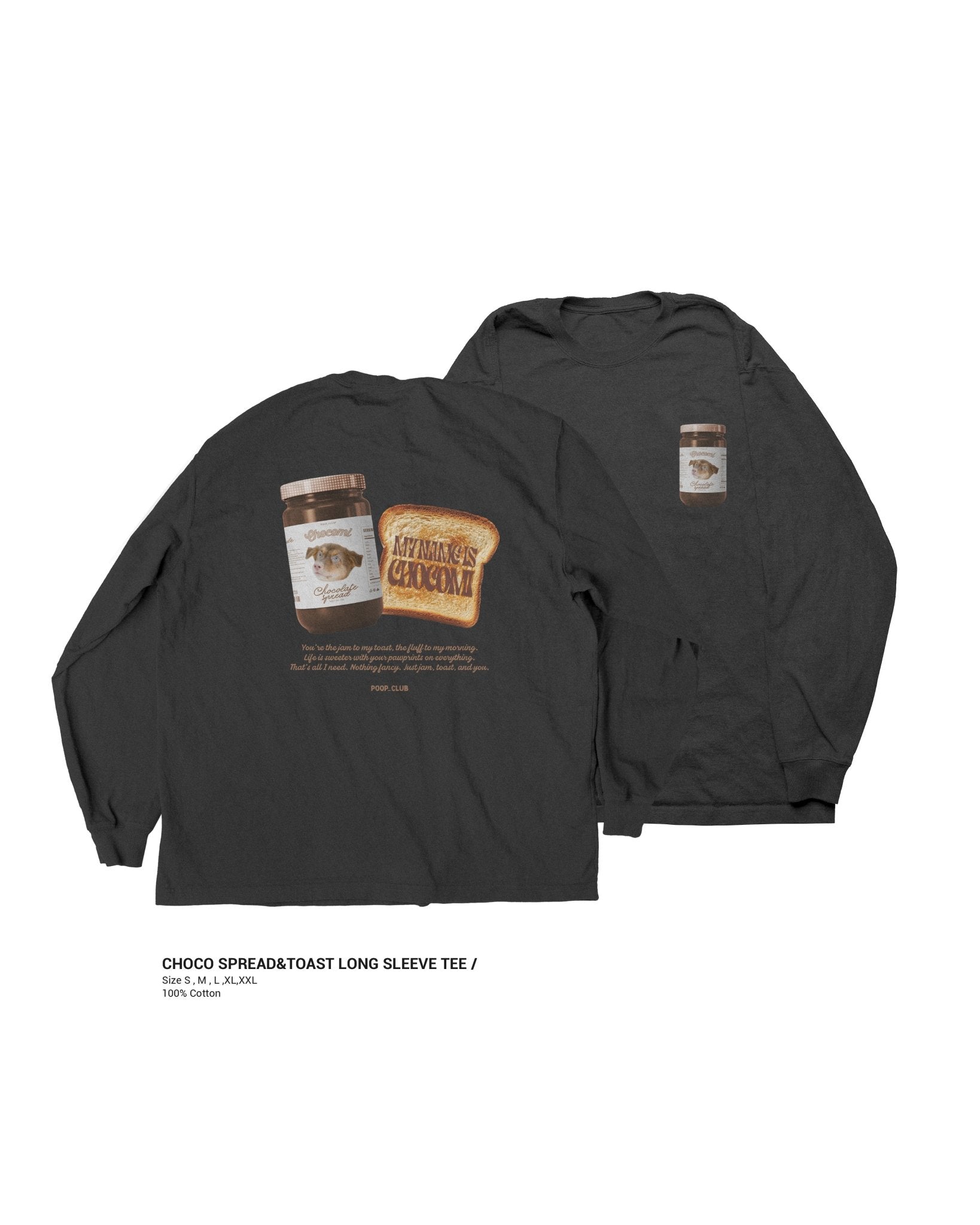 JAM & TOAST LONG SLEEVE TEE 果醬落肩薄長袖 - 𝗣𝗢𝗢𝗣 𝗖𝗟𝗨𝗕®