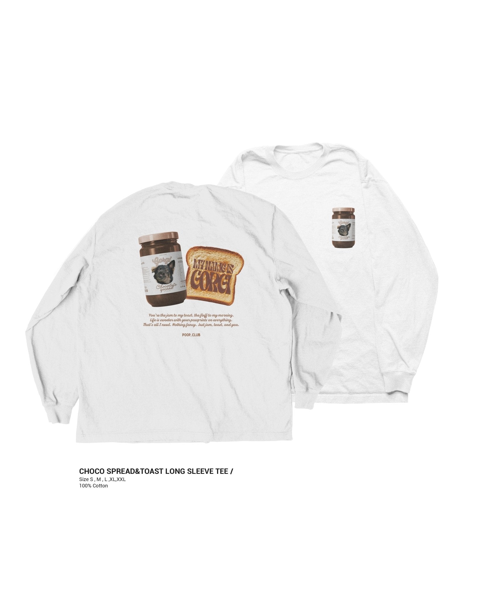 JAM & TOAST LONG SLEEVE TEE 果醬落肩薄長袖 - 𝗣𝗢𝗢𝗣 𝗖𝗟𝗨𝗕®