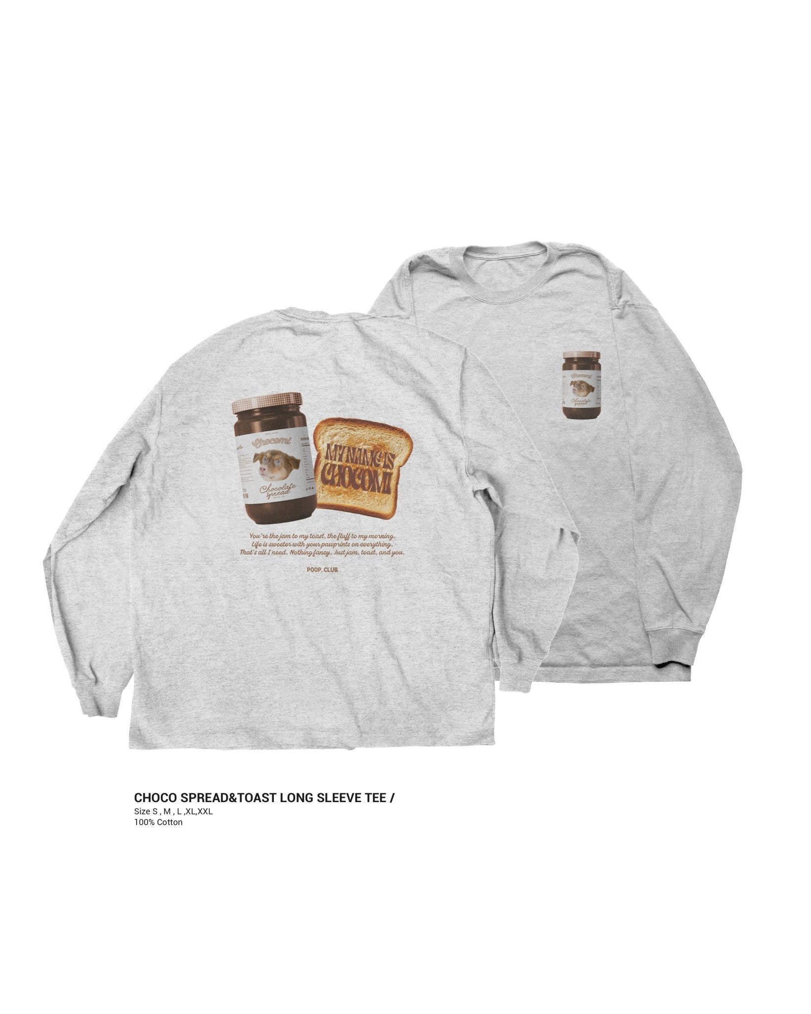 JAM & TOAST LONG SLEEVE TEE 果醬落肩薄長袖 - 𝗣𝗢𝗢𝗣 𝗖𝗟𝗨𝗕®
