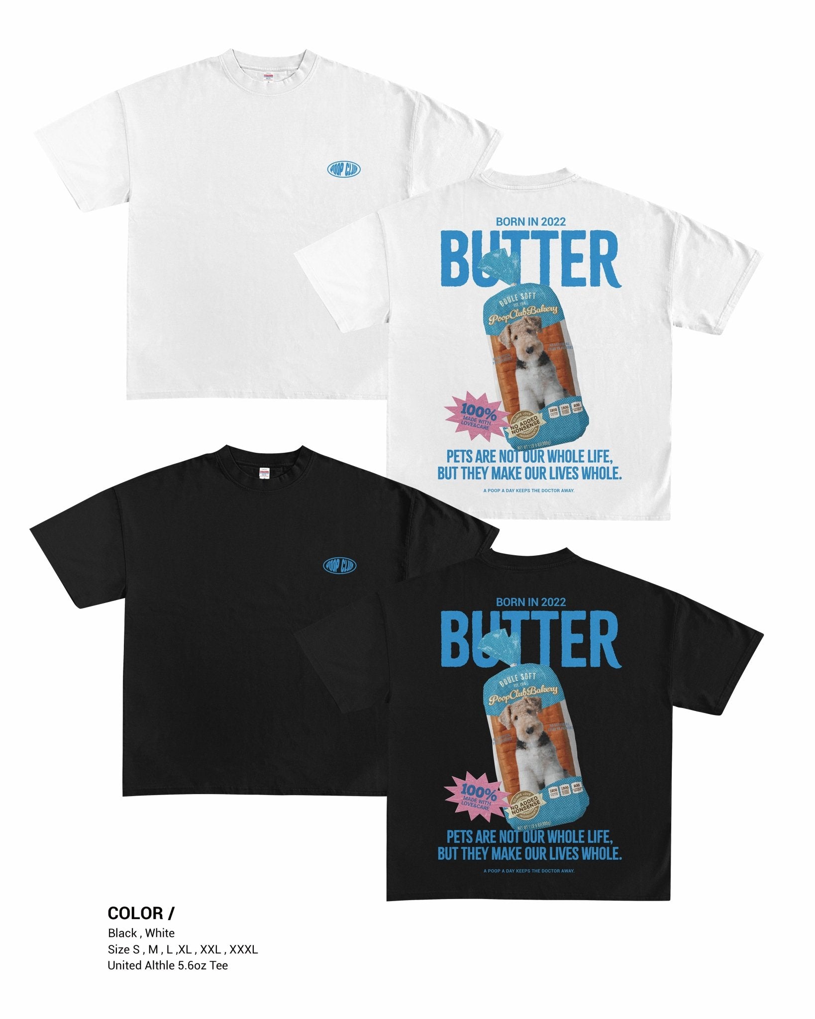 PACKAGED PETS COLLECTION 寵物包裝系列落肩踢恤 - 𝗣𝗢𝗢𝗣 𝗖𝗟𝗨𝗕®