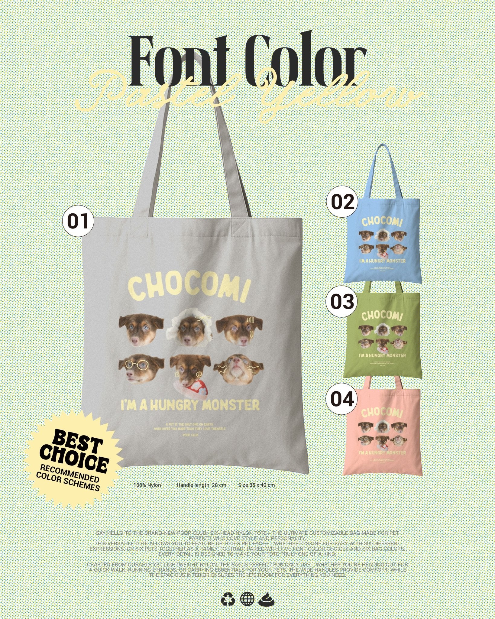 SIX FACE NYLON BAG 六頭尼龍袋 - 𝗣𝗢𝗢𝗣 𝗖𝗟𝗨𝗕®