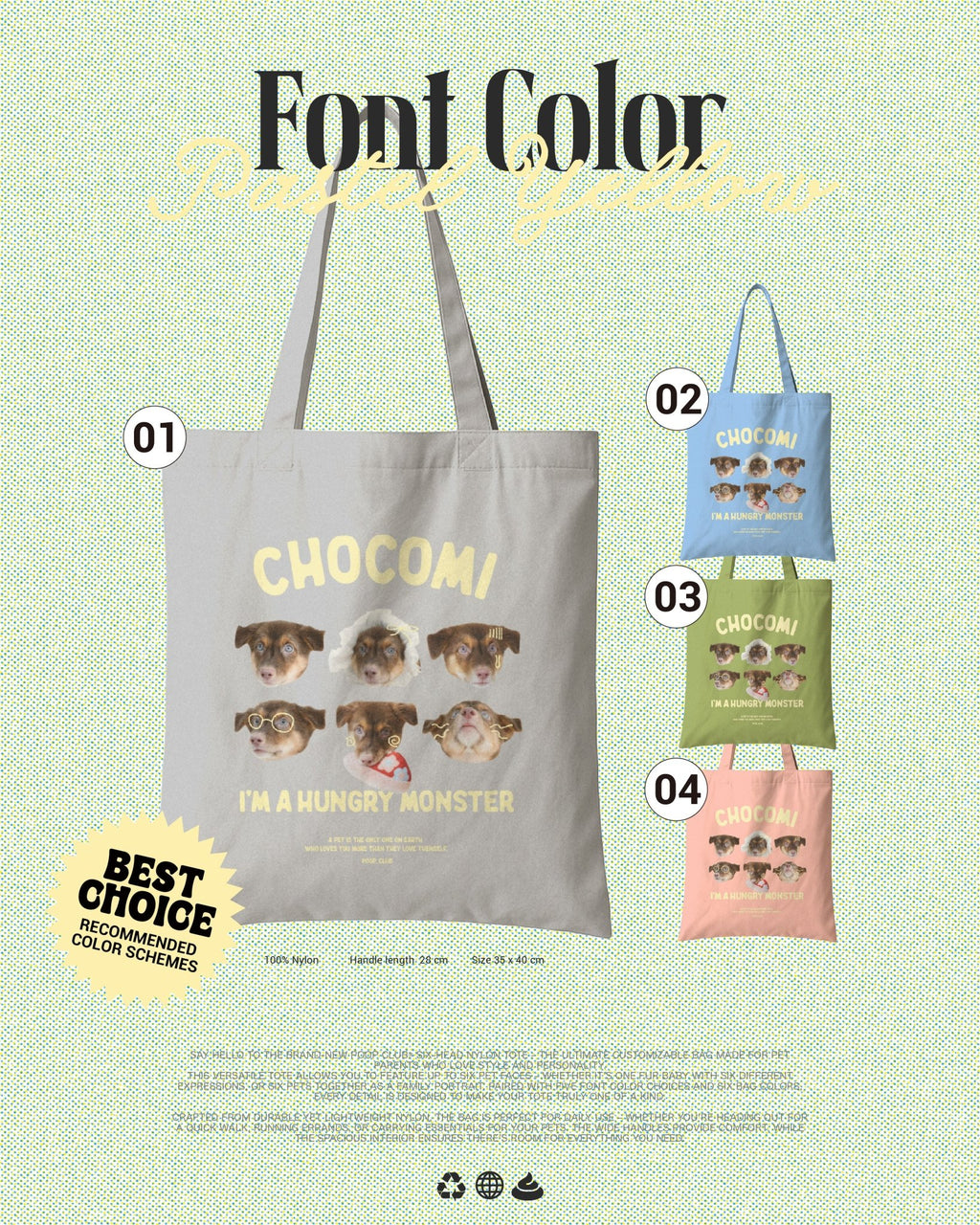 SIX FACE NYLON BAG 六頭尼龍袋 - 𝗣𝗢𝗢𝗣 𝗖𝗟𝗨𝗕®