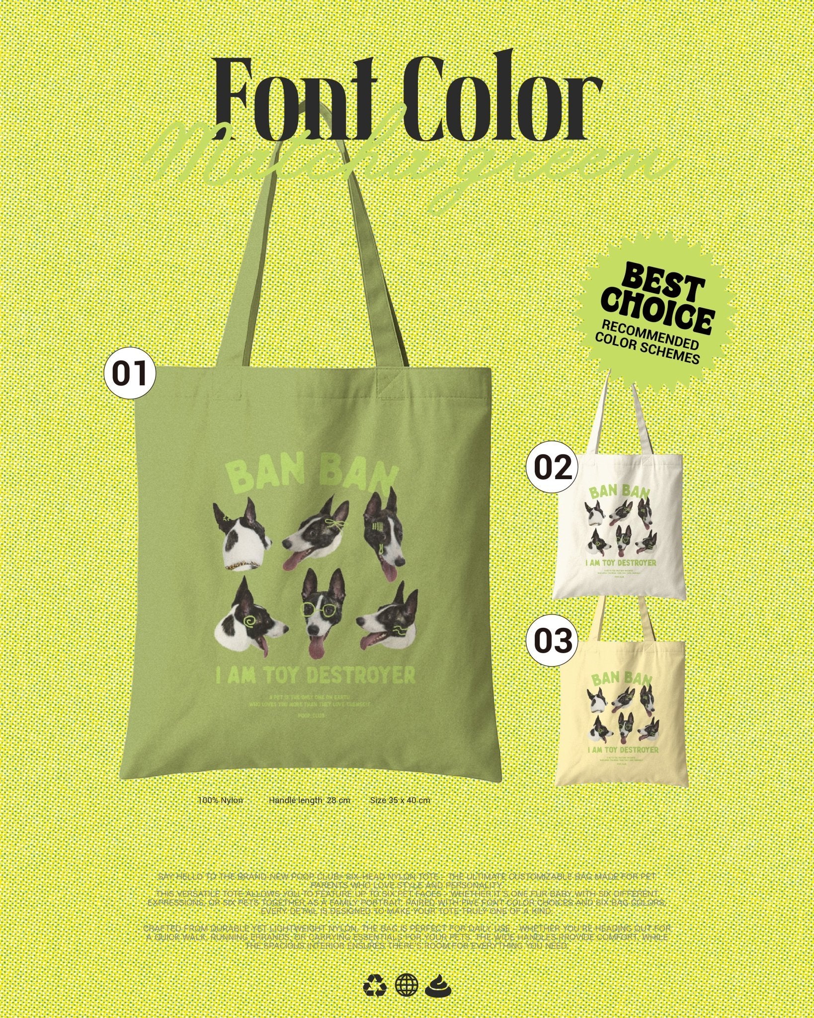 SIX FACE NYLON BAG 六頭尼龍袋 - 𝗣𝗢𝗢𝗣 𝗖𝗟𝗨𝗕®