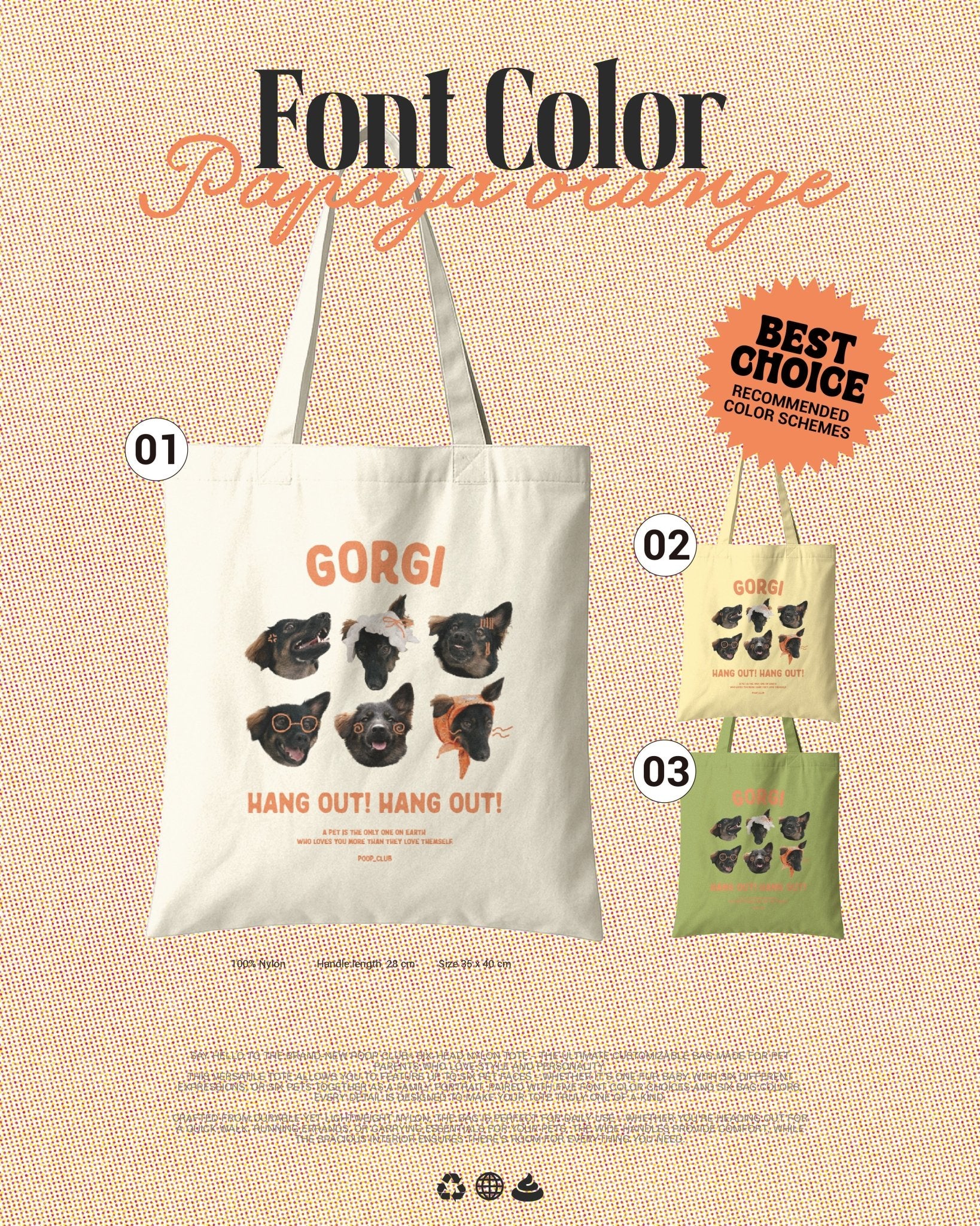 SIX FACE NYLON BAG 六頭尼龍袋 - 𝗣𝗢𝗢𝗣 𝗖𝗟𝗨𝗕®