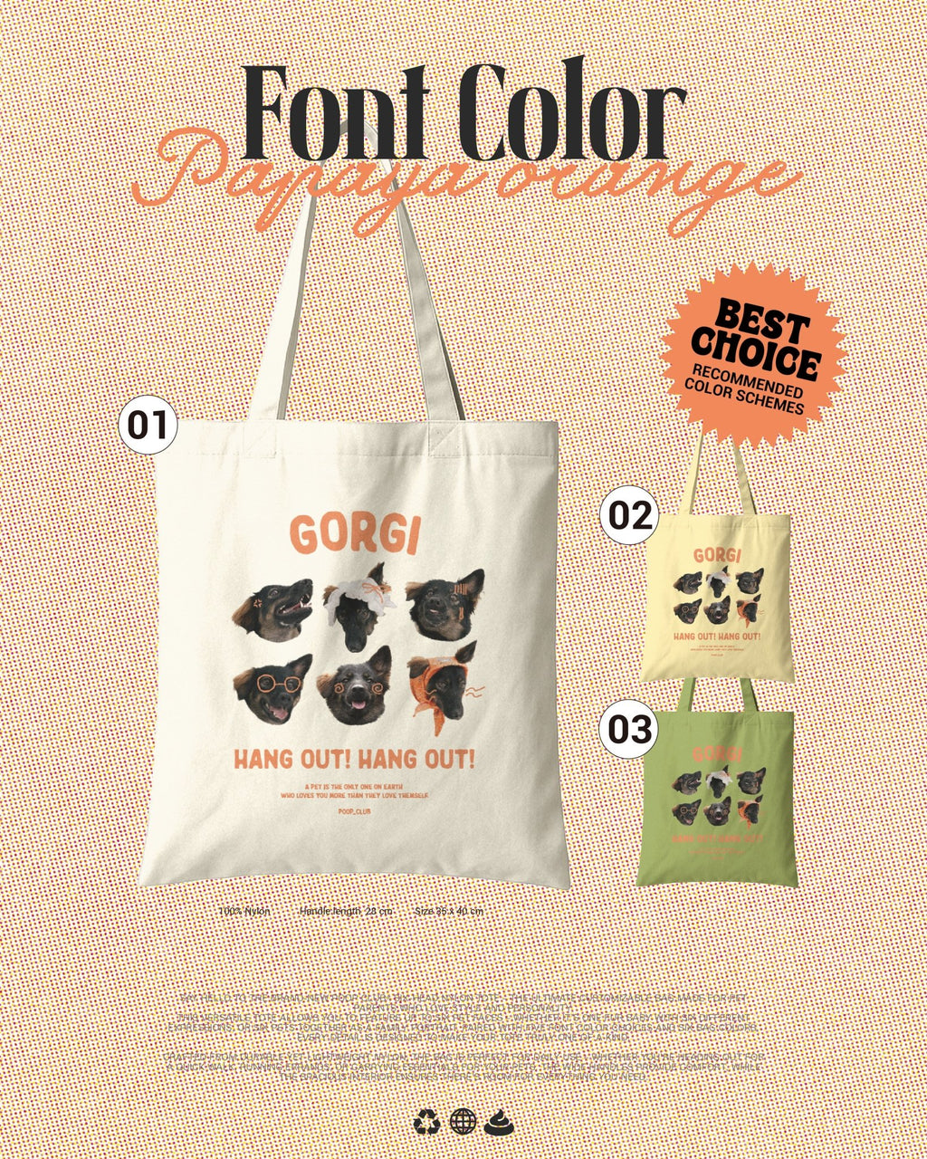 SIX FACE NYLON BAG 六頭尼龍袋 - 𝗣𝗢𝗢𝗣 𝗖𝗟𝗨𝗕®