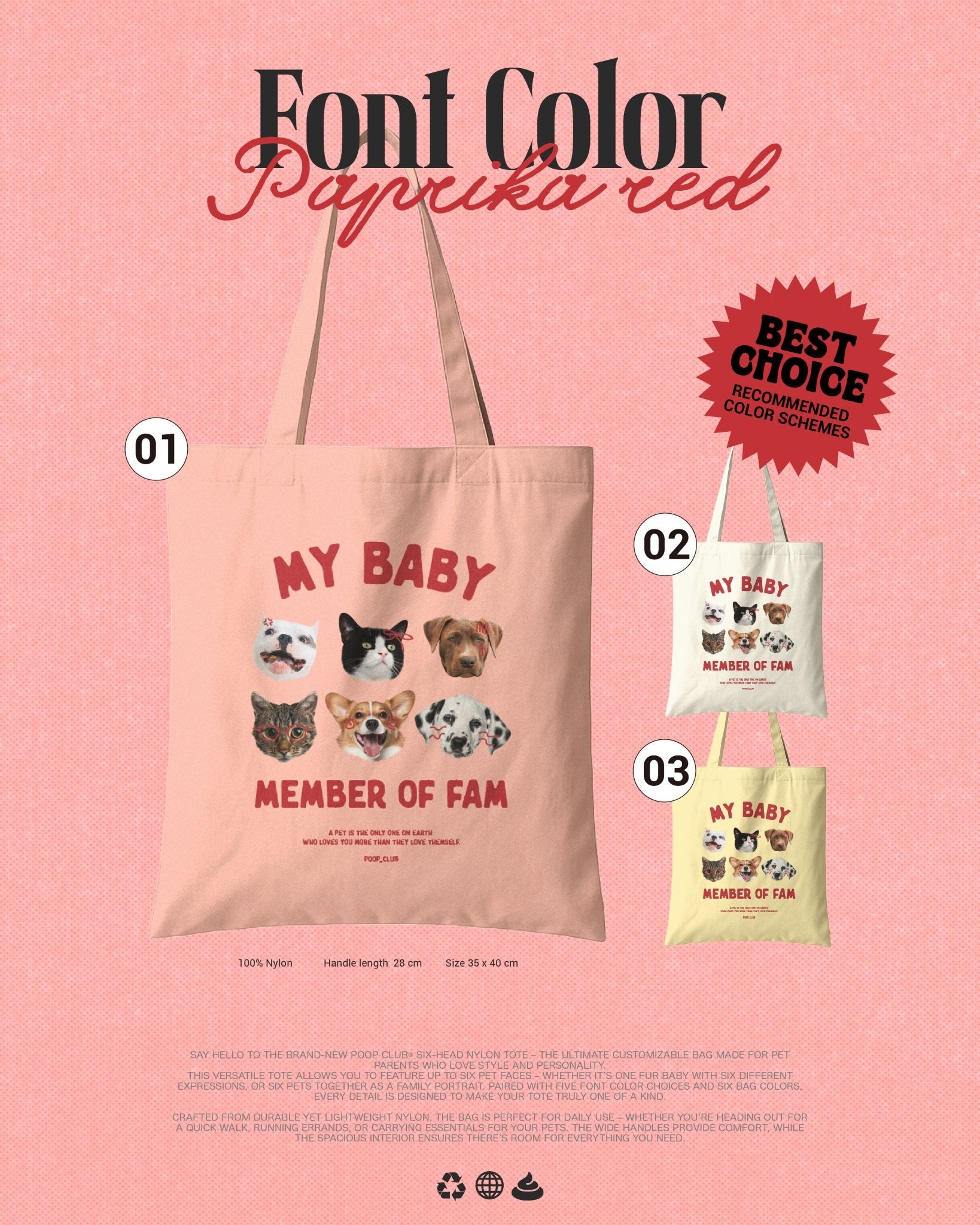 SIX FACE NYLON BAG 六頭尼龍袋 - 𝗣𝗢𝗢𝗣 𝗖𝗟𝗨𝗕®