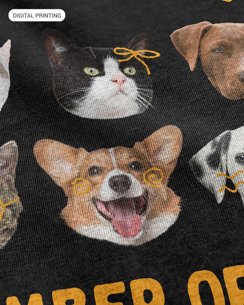SIX FACE T - SHIRT 2.0 寵物六頭落肩踢恤 - 𝗣𝗢𝗢𝗣 𝗖𝗟𝗨𝗕®